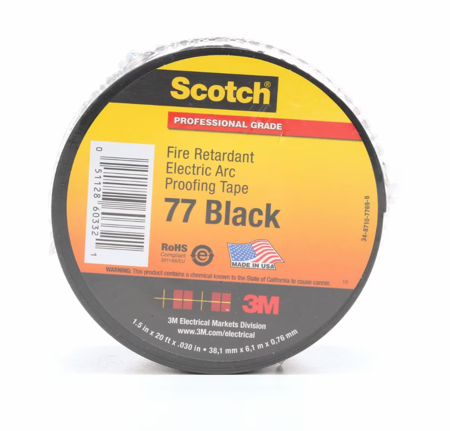 3M Scotch® 77 Fire Retardant Electric Arc Tape in Electrical
